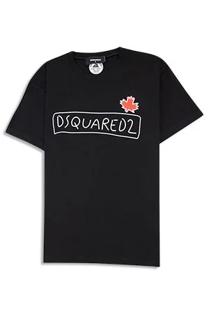 DSQUARED2 ICON ブラック Tシャツ DSQUARED2 Icon プリント Tシャツ | ブラック | FARFETCH JP